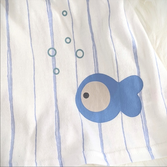 Jersey dress with fish and bubbles - Picture 3 of 4